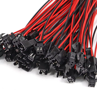10 paires de connecteurs de câble JST SM 2 broches mâle vers femelle de 15 cm, connecteur de borne 20AWG pour éclairage LED