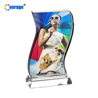 Cadre photo en acrylique cristal pour sublimation, décoration intérieure, cadres vierges à vendre BXP-05