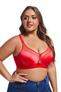 34-50cde Push-Up Plus-Size reggiseno senza soluzione di continuità in acciaio morbido anello di pizzo Bralette femminile spalline reggiseno edificante per <span class=keywords><strong>taglie</strong></span> <span class=keywords><strong>forti</strong></span> - Product Image 6