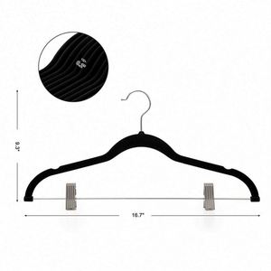 Porte-pantalons adulte en plastique antidérapant avec clip détachable, design floqué pour un séchage pratique, pour magasins de vêtements et vente en gros - Product Image 1