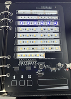 Carnet portable 6 pages avec éclairage magique RVB RVBW couleur unique 5V Type-C, bande LED COB 2835 5050 2216, kit de démonstration brochure