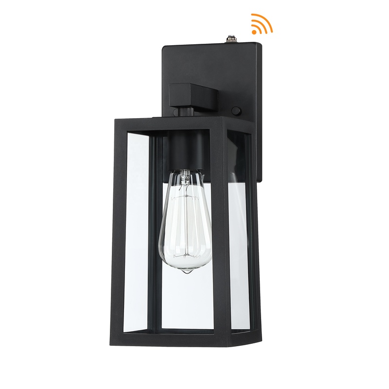 Modern Black Outdoor Wall Light Fixture