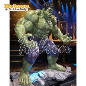 Figuras de Acción Realistas de Tamaño Natural, Escultura de Fibra de Vidrio del Hombre Musculoso <span class=keywords><strong>Hulk</strong></span>, Estatua del <span class=keywords><strong>Hulk</strong></span> de Película de Superhéroes, Figuras de Acción - Product Image 2