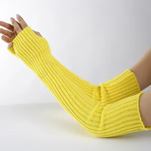 Mitaines sans doigts pour femmes, chauffe-bras d'hiver, manchons tricotés doux et décontractés pour filles, style gothique punk - Product Image 6