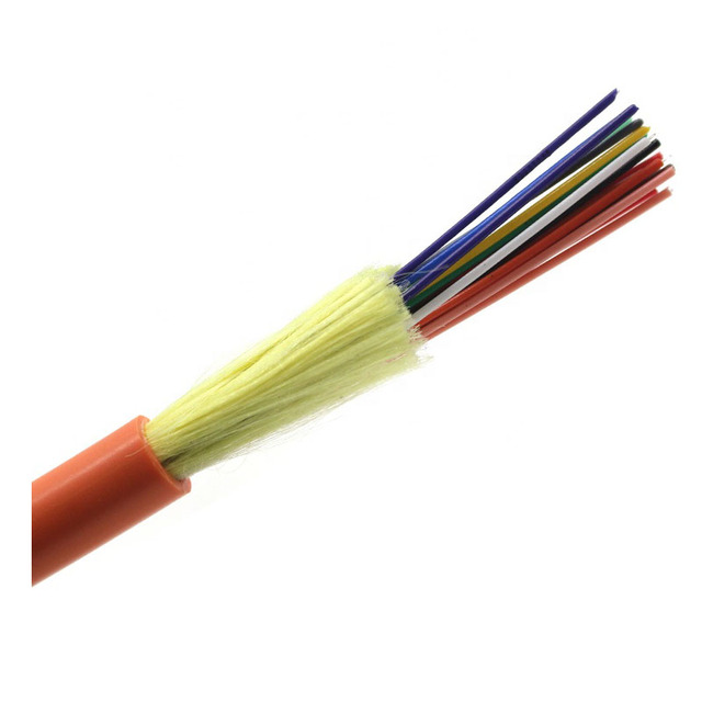 Indoor Gjfjv Fiber Optic Cable Single Mode/Multimode PBT Loose Tube LSZH 10 Cores 2.0mm 3.0mm Telecommunication Sheng Tang