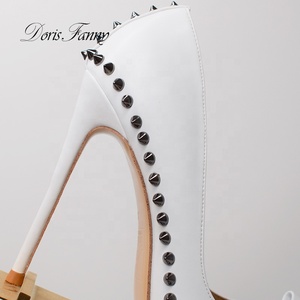 Sandali <span class=keywords><strong>con</strong></span> Tacco Alto e Fiocco Decorato Bianco Personalizzati all'Ingrosso per Donne, <span class=keywords><strong>Scarpe</strong></span> Eleganti Sexy <span class=keywords><strong>con</strong></span> Fodera in Pelle per la Stagione Nuziale - Product Image 2