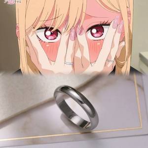 Anime My Dress Up Darling Ring <span class=keywords><strong>Kitagawa</strong></span> <span class=keywords><strong>Marin</strong></span> Anillos simples <span class=keywords><strong>Halloween</strong></span> Moda Hombre Mujer Cosplay Accesorios Regalos - Product Image 5