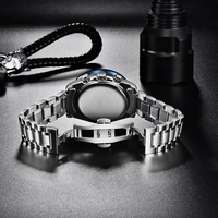 Montre de luxe pour hommes LG8943, nouvelle collection, en alliage et verre, mouvement à quartz, bracelet en acier inoxydable, étanche, date automatique, aiguilles lumineuses
