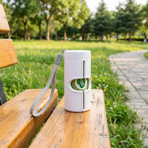 Sacs à déjections canines écologiques, compostables et biodégradables avec distributeur pour chiens et chats - Product Image 2