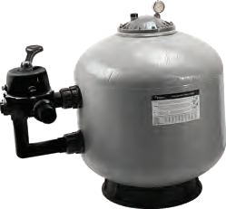 Filtre à sable à <span class=keywords><strong>pression</strong></span> pour <span class=keywords><strong>piscine</strong></span> en fibre EMAUX, montage latéral et montage supérieur - Product Image 2