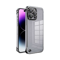 Étui de téléphone miroir anti-choc demi-boîtier sans cadre pour Redmagic Realme pour iPhone 11/11 Pro Max 16 Pro Max pour iPhone