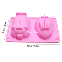 Moule à gâteau mousse en silicone en forme d'animal 3D moule à dessert en forme de lapin cochon plateau de cuisson moule à pâtisserie gelée pouding fabrication de crème glacée vente en gros