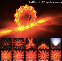 3 lampes LED magnétiques d'urgence, feux de signalisation routière, feux de travail pour voiture, camion, bateau