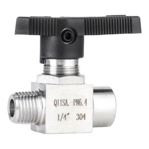Válvula de Bola de Acero Inoxidable 304 de 1/4 Pulgada PN6.4, Interruptor Manual para Uso Industrial - Product Image 1
