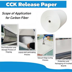 양면 60gsm 찢김 방지 고온 저항 실리콘 CCK 릴리스 페이퍼 탄소 섬유 프리프레그 생산용 - Product Image 5