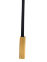 Manchon de balustre carré en fer couleur or pour tige carrée de 1/2 pouce