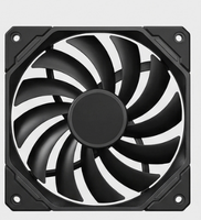 Ventilateur de châssis de bureau ultra-fin de 12 cm, interface 4 broches, contrôle de température PWM, roulement fluide de 1,5 cm d'épaisseur, en plastique