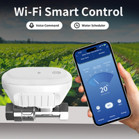 Vanne à boisseau sphérique électrique DN20 pour le contrôle du débit d'eau, motorisée, avec surveillance de la température et du débit, contrôle à distance via l'application Tuya WiFi