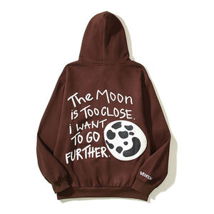 Sudadera con capucha de punto con estampado de calavera transpirable estilo callejero informal personalizado para hombre - Product Image 4