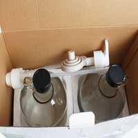 Distributeur de liquide à lessive vide 2L demi-gallon grand récipient en verre pour détergent à savon