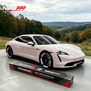 Film de protection de peinture NIKO PPF hydrophobe en TPU, film vinyle violet clair effet nuage, rouleaux de protection de carrosserie pour voiture - Product Image 1