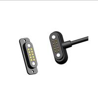 Haute Tension Ampère 5A 10A Aimant Personnalisé 5 10 20 Broches Personnalisé Pogo Pin Forte N52 Coude Angle Droit 90 Connecteur Magnétique