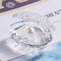 Figurine en cristal de luxe HBL, coquille en cristal, ornement en perles de cristal pour cadeaux promotionnels, décoration de la maison