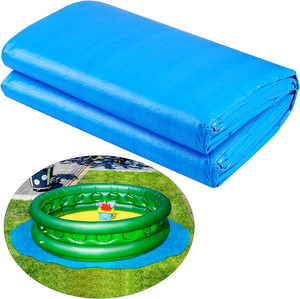 Couvertures rondes <span class=keywords><strong>de</strong></span> piscine <span class=keywords><strong>de</strong></span> bâche en matériau PE durable robuste pour piscines hors sol, couverture <span class=keywords><strong>de</strong></span> piscine d'hiver - Product Image 1