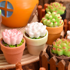 Plantas Kawaii, Flores de Resina, Cabujones Planos para Manualidades, Decoración de Jardín en Miniatura - Product Image 2