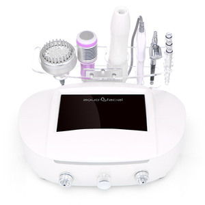 Appareil de soin du visage 6-en-1, nettoyeur ultrasonique, aspiration des points noirs, marteau froid, hydratation de la peau par bio-photon - Product Image 4