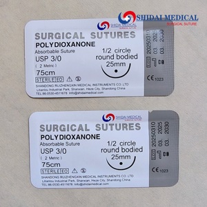 Hilo de <span class=keywords><strong>Sutura</strong></span> Absorbible de Polidioxanona PDO, Estéril, Material de Seguridad con Certificación ISO13485 <span class=keywords><strong>para</strong></span> Uso Quirúrgico - Product Image 2