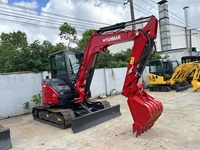 Mesin ekskavator YANMAR Vio55 dalam kondisi baik, penggali Mini yanvio 55 dijual dengan harga rendah