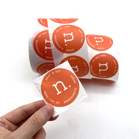 Impression d'Autocollants de Produits Personnalisés Rouleaux d'Étiquettes Rondes avec Logo de Marque Adhésif