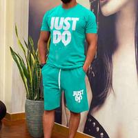 Ensemble Sportswear Chemise et Short pour Hommes en Coton, Course à Pied, Logo Personnalisé, Tenue d'Été avec Sweat à Capuche 100% Coton