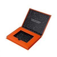 Boîte cadeau personnalisée pour carte VIP, emballage sur mesure pour cartes de membre VIP, emballage pour disque dur mobile, boîte à couvercle rabattable de style livre en papier