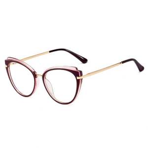 Nuevas Gafas de Moda con Montura de Ojo de Gato Coloridas para Mujer, TR90, Anti Luz Azul, para Computadora, 2021 - Product Image 2