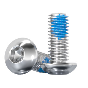 304 Stainless Steel Round Head Hex <b>Socket</b> <b>Screws</b> M2 M12 Anti Loosening Metric Standard Thread Grade A Sports Equipment - Product Image 1