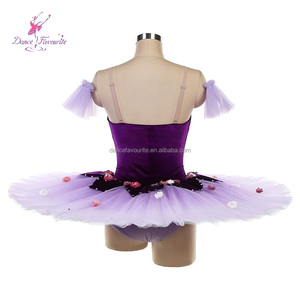 Tutú de Ballet Profesional BLL617 Morado Oscuro <span class=keywords><strong>con</strong></span> Degradado Morado Claro para Actuaciones y Danza - Product Image 2