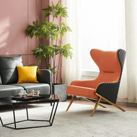 Fauteuil inclinable en tissu moderne pour la Chine, idéal pour chambre, salon, hôtel et appartement