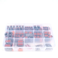 Kit de Conectores Deutsch DTM JRready ST6293 de 2, 3, 4, 6, 8 y 12 Pines con Contactos Sólidos de Tamaño 20, Cable de Crimpado Calibre 16-22AWG, 7.5A