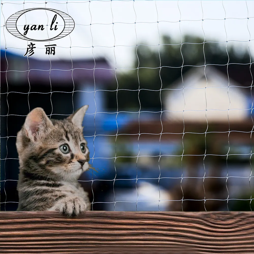 nylon cat catching nets safety fence industrial cat netting safety balcony safety net for cat