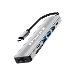 Docking <span class=keywords><strong>Thunderbolt</strong></span> Dock Hub 7 trong 1 USB HUB Loại C để 3.0 2.0 100W PD HUB với đầu đọc thẻ để biết thêm Loại C thiết bị - Product Image 2