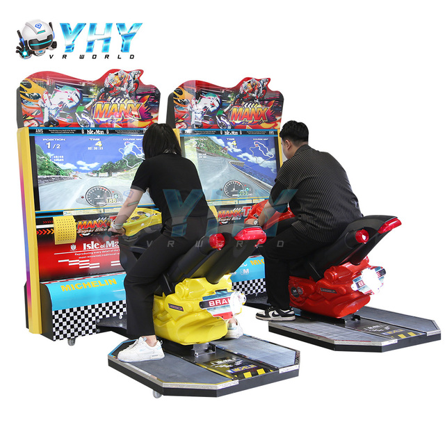 YHY Direct Sale 750W 2 Seats Motorcycle Racing Simulator Arcade Game Machine Moto Racing Simulator