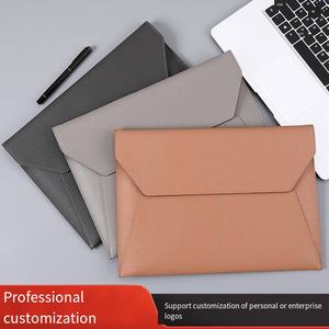 Carpeta de Archivos de Cuero Vegano Impermeable de Gran Capacidad con Logotipo Personalizado A4, Bolsa para Documentos de Oficina, Organizador de Archivos - Product Image 3