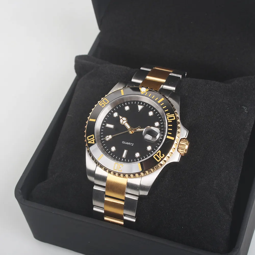 Custom 3 ATM Dive men Luxury fashion watches Stainless steel quartz Sport Watches for Men