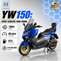 Scooter/cyclomoteur à essence 150cc quatre temps refroidi par eau EURO 5, démarrage sans clé Bosch EFI, double frein ABS, vitesse 95 km/h pour autoroute/urbain