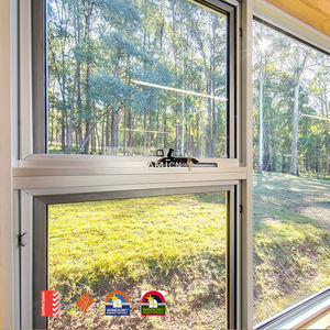 AMJ As2047 Australian Standard Aluminium Sash Double Vitrage Fenêtres et Portes <span class=keywords><strong>Enrouleur</strong></span> <span class=keywords><strong>de</strong></span> Chaîne Grand Auvent Fenêtre avec Moustiquaire - Product Image 1
