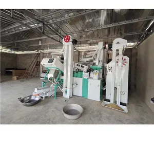 Continuous 5 In 1 Combined Multifunctional Rice Milling Machines 20 Tons Rice Mill