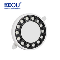 Plafonnier encastré LED KEOU 18W à intensité variable et effet lumineux réglable pour hôtel