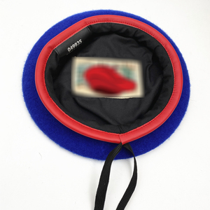 Bleu Français Béret Chapeaux Pour Hommes Casual Brodé Garder Au Chaud Laine Femmes Chapeau Impression Bérets Vente Chapeau Personnalisé - Product Image 3